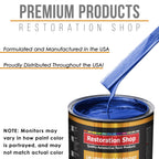 Cobalt Blue Firemist - Urethane Basecoat with Premium Clearcoat Auto Paint - Complete Medium Gallon Paint Kit - Professional Gloss Automotive Coating