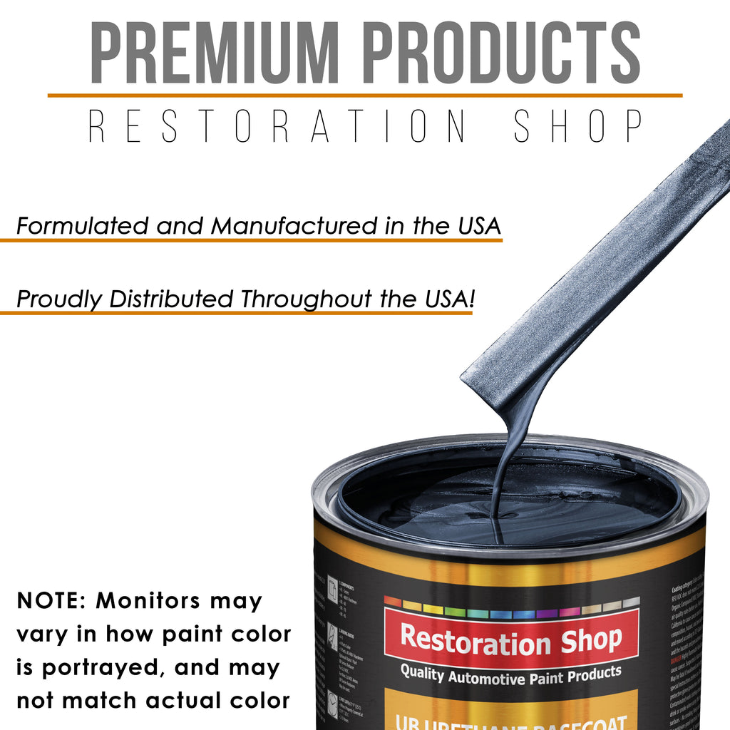 Neptune Blue Firemist - Urethane Basecoat with Premium Clearcoat Auto Paint - Complete Medium Quart Paint Kit - Professional Gloss Automotive Coating