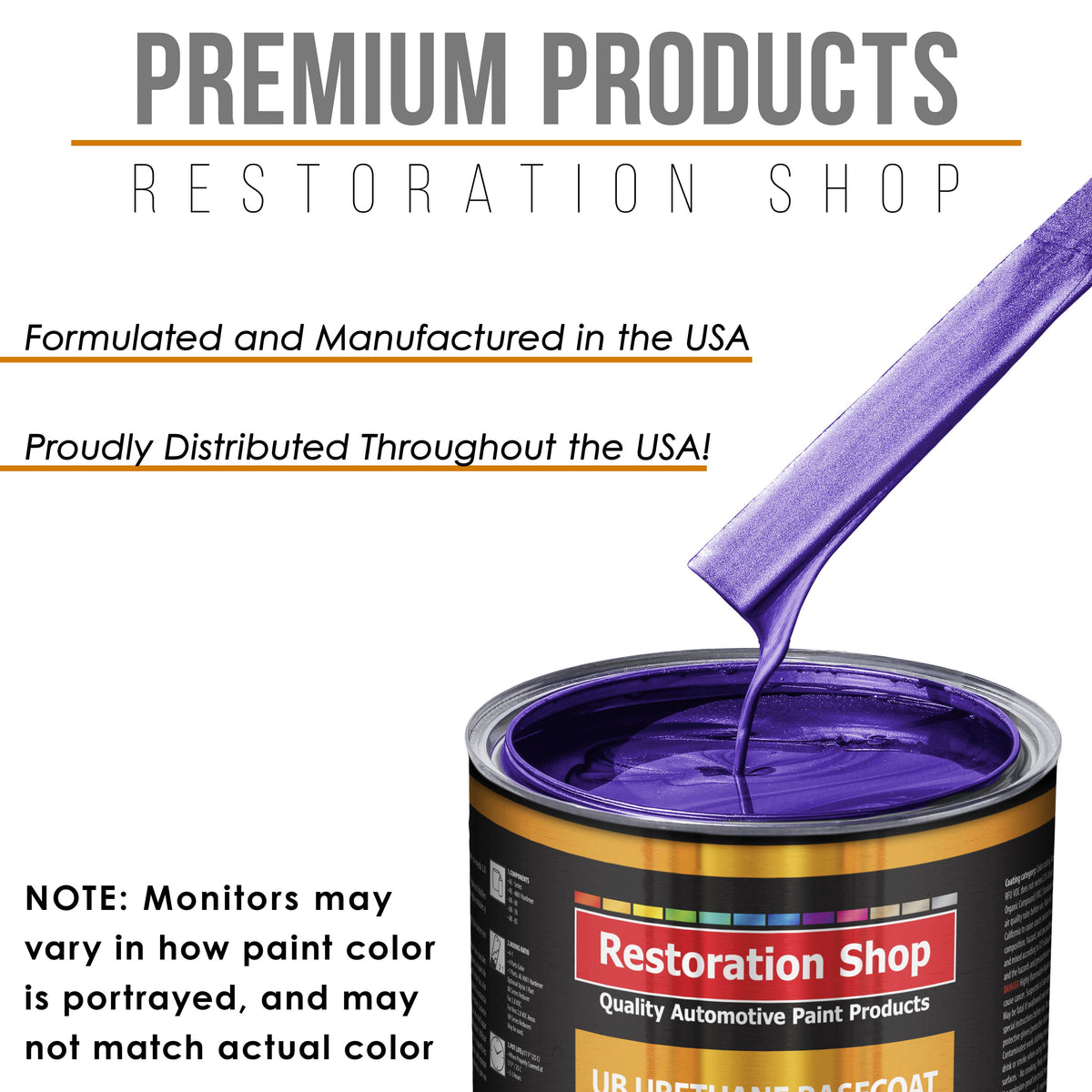 Firemist Purple - Urethane Basecoat Auto Paint - Quart Paint Color Only - Professional High Gloss Automotive, Car, Truck Coating