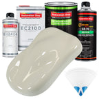 Spinnaker White - LOW VOC Urethane Basecoat with European Clearcoat Auto Paint - Complete Quart Paint Color Kit - Automotive Coating