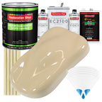 Ivory - LOW VOC Urethane Basecoat with European Clearcoat Auto Paint - Complete Gallon Paint Color Kit - Automotive Coating