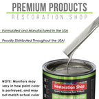 Graphite Gray Metallic - LOW VOC Urethane Basecoat with Clearcoat Auto Paint - Complete Medium Quart Paint Kit - Professional Gloss Automotive Coating