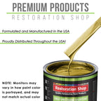 Anniversary Gold Metallic - LOW VOC Urethane Basecoat with Clearcoat Auto Paint - Complete Medium Quart Paint Kit - Professional Automotive Coating