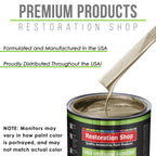 Driftwood Beige Metallic - LOW VOC Urethane Basecoat with Premium Clearcoat Auto Paint - Complete Medium Quart Paint Kit - Pro Automotive Coating