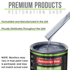 Sonic Blue Metallic - LOW VOC Urethane Basecoat with Clearcoat Auto Paint (Complete Medium Quart Paint Kit) Professional High Gloss Automotive Coating