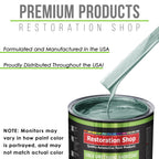 Silver Aqua Metallic - LOW VOC Urethane Basecoat with Clearcoat Auto Paint - Complete Medium Quart Paint Kit - Professional Gloss Automotive Coating