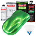 Firemist Lime - LOW VOC Urethane Basecoat with European Clearcoat Auto Paint - Complete Quart Paint Color Kit - Automotive Coating