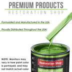 Firemist Lime - LOW VOC Urethane Basecoat with Premium Clearcoat Auto Paint - Complete Slow Gallon Paint Kit - Professional Gloss Automotive Coating