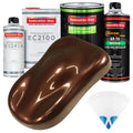 Whole Earth Brown Firemist - LOW VOC Urethane Basecoat with European Clearcoat Auto Paint - Complete Quart Paint Color Kit - Automotive Coating