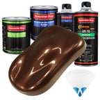 Whole Earth Brown Firemist - LOW VOC Urethane Basecoat with Clearcoat Auto Paint - Complete Medium Quart Paint Kit - Professional Automotive Coating