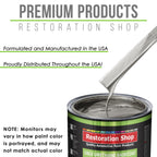 Firemist Pewter Silver - LOW VOC Urethane Basecoat with Clearcoat Auto Paint - Complete Medium Quart Paint Kit - Professional Gloss Automotive Coating