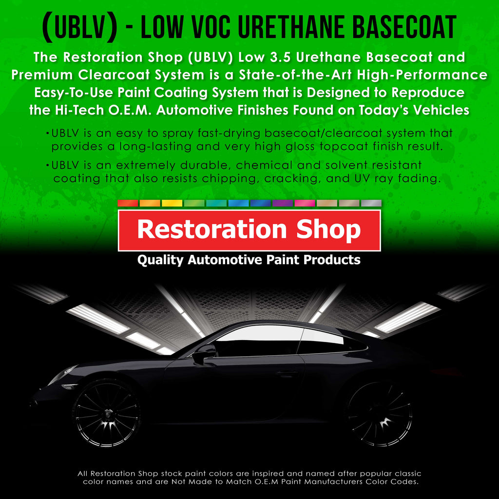 Charcoal Gray Firemist - LOW VOC Urethane Basecoat with Clearcoat Auto Paint - Complete Slow Gallon Paint Kit - Professional Gloss Automotive Coating