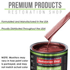 Firemist Red - LOW VOC Urethane Basecoat with Premium Clearcoat Auto Paint - Complete Medium Quart Paint Kit - Professional Gloss Automotive Coating