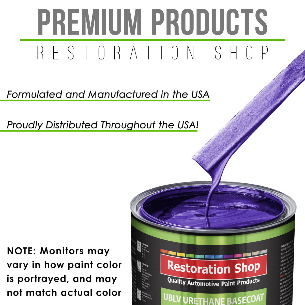 Firemist Purple - LOW VOC Urethane Basecoat with Premium Clearcoat Auto Paint (Complete Medium Gallon Paint Kit) Professional Gloss Automotive Coating