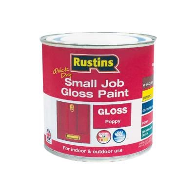 Rustins Quick Dry Small Job Gloss Piant - Poppy x 250ml