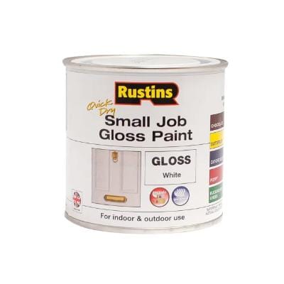 Rustins Quick Dry Small Job Gloss Paint - White x 250ml