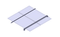 General Specialties RV Rails for 2 panels up to 205Watts