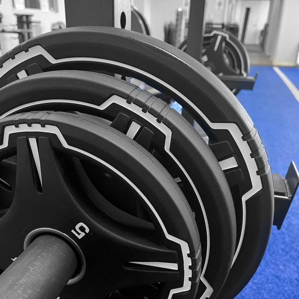 Rapid Motion Urethane Quad-Grip Olympic Weight Plates