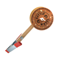 Productive Alternatives Rattle Reels featuring a wooden clamp mount with a round rattle wheel labeled "Rattle Wheel," designed for fishing tackle applications.