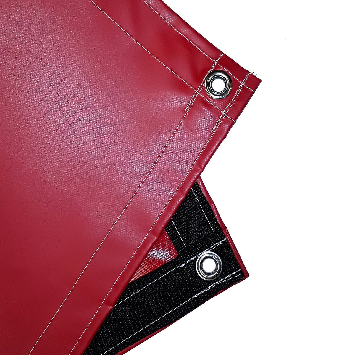 18 oz Heavy Duty Red Coated Vinyl Tarp by AtlasShield®