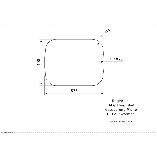 Single Bowl 2TH Stainless Steel Kitchen Sink
