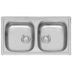 Commercial BETA20BAPKGKG-H Stainless Steel Inset Sink