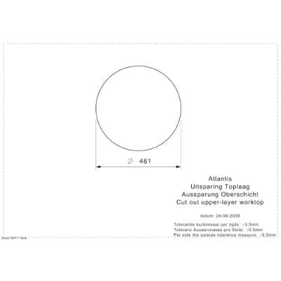 Commercial Atlantis Stainless Steel Inset Sink Without Overflow