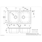 Elite Centurio L20 Stainless Steel Integrated Kitchen Sink