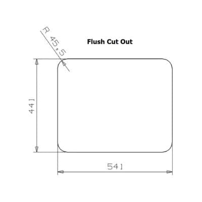 Kansas 50 x 40 Integrated Stainless Steel Kitchen Sink