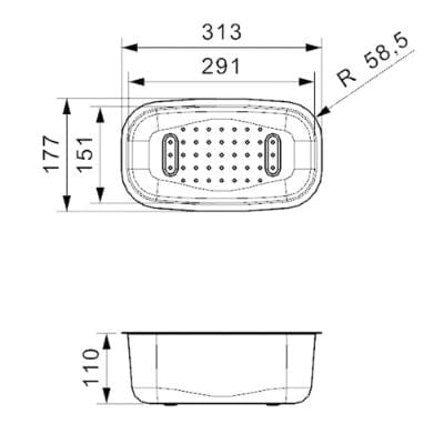 Stainless Steel Colander (B0899)