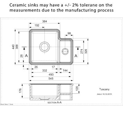 Tuscany Ceramic 1.5 Bowl Kitchen Sink
