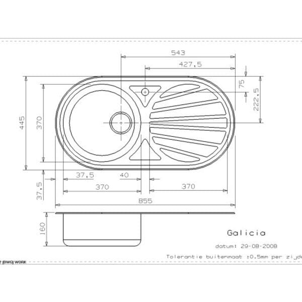 Comfort Galicia Stainless Steel Inset Kitchen Sink