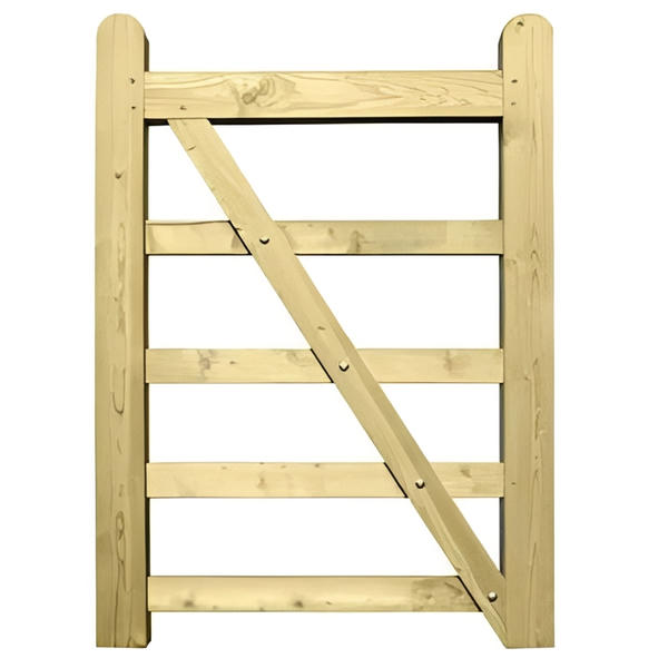 Braced Uni-Gate (Right Hand Hanging) Planed Finish - Jacksons Fencing