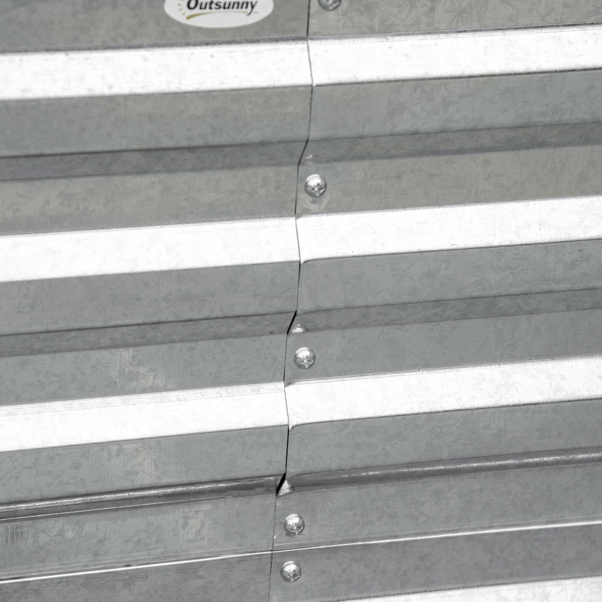 Galvanized Raised Garden Bed Kit with Reinforcing Bars, Large and Tall Metal Planter Box for Vegetables, Flowers and Herbs, 6' x 3' x 2', Silver