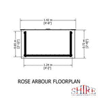 Rose Arbour - 4ft x 2ft (Pressure Treated)