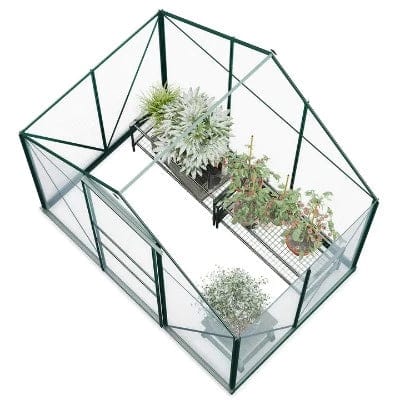 Rosette Hobby Aluminium Polycarbonate Greenhouse  - All Sizes