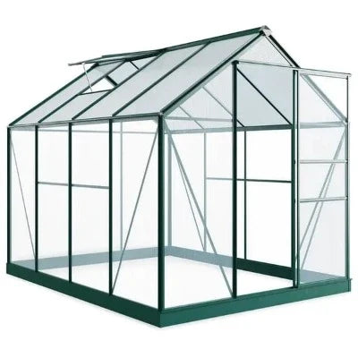 Rosette Hobby Aluminium Polycarbonate Greenhouse  - All Sizes