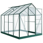 Rosette Hobby Aluminium Polycarbonate Greenhouse  - All Sizes