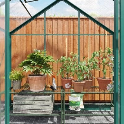 Rosette Hobby Aluminium Polycarbonate Greenhouse  - All Sizes