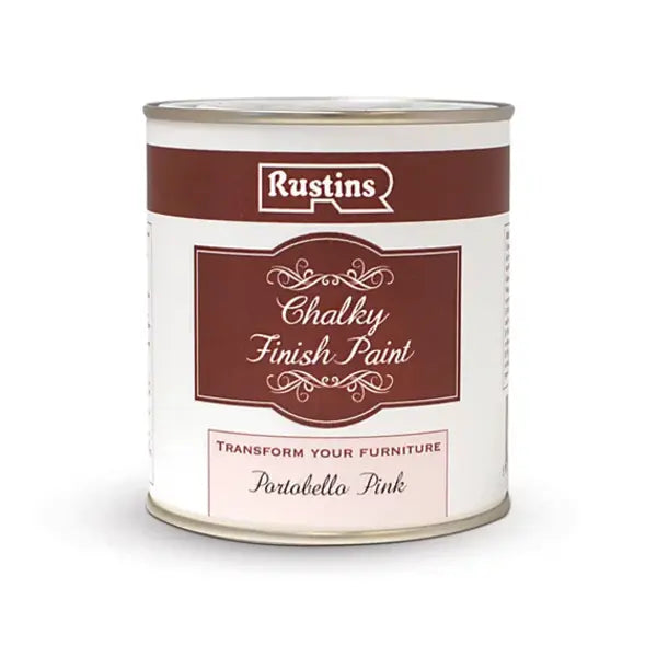 Rustins Chalky Finish Paint - Portobello Pink
