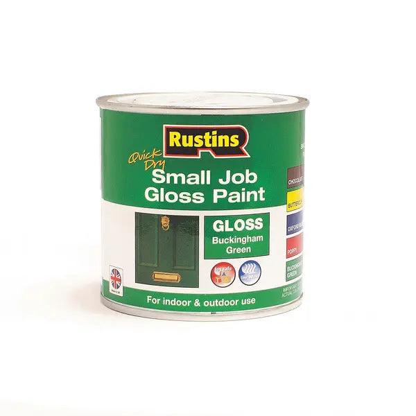 Rustins Quick Dry Small Job Gloss Paint - Buckingham Green x 250ml