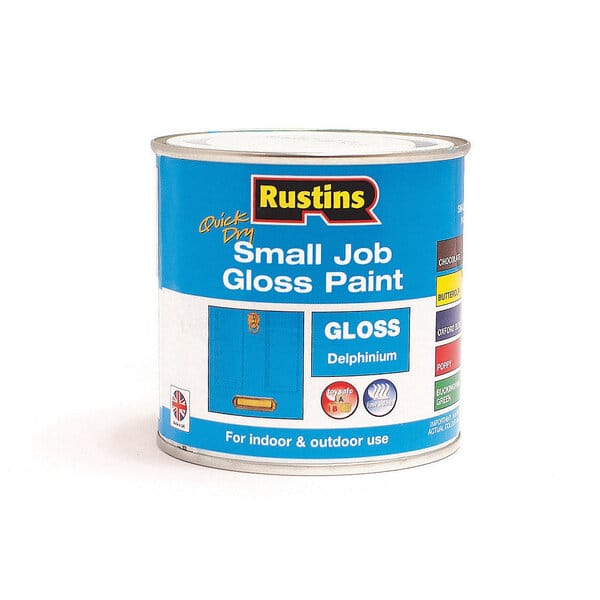 Rustins Quick Dry Small Job Satin Paint - Delphinium x 250ml