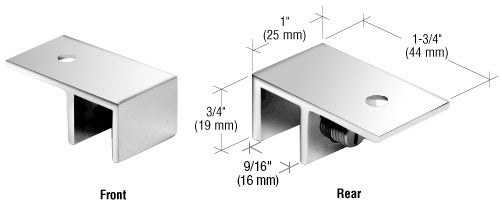 CRL Ceiling Mount "Sleeve Over" Glass Clamp