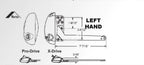 S1132 Roto Pro Drive and X Drive 7.5 Inch Single Arm Operator With FLAT Base OP05 and OP06