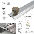 Aluminium Floor Edging Strip Door Threshold Adjustable for Smooth Floor Transitions S16