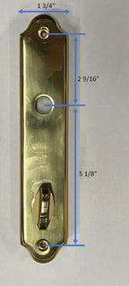 S4114 GU Ferco 45MM Capri Lever Swinging Door Handles Trim Sets - Handle Above Cylinder  Style