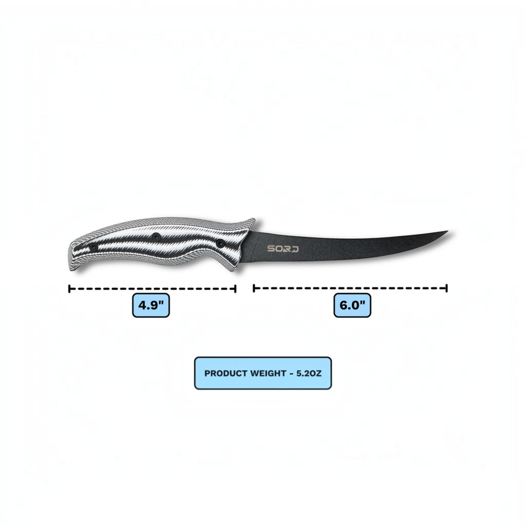 SORD Fishing Products 6in Fillet Knife - Flexy