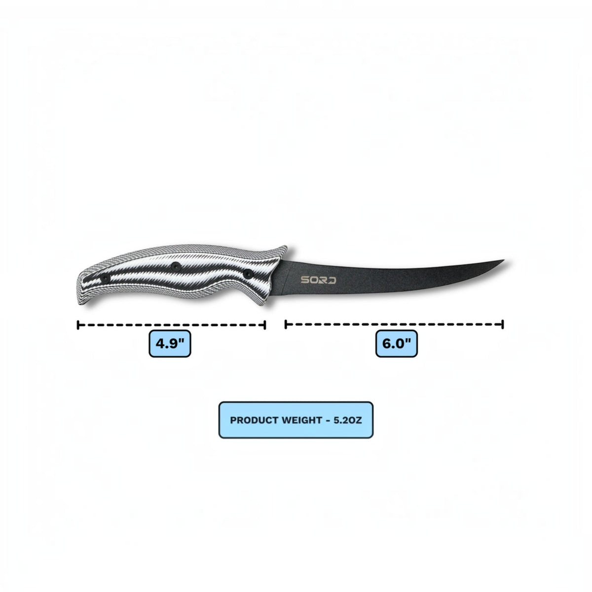 SORD Fishing Products 6in Fillet Knife - Flexy