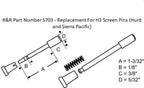 703 - Replacement H3 Screen Plunger & Cap Kit -Discontinued - see description for replacement option