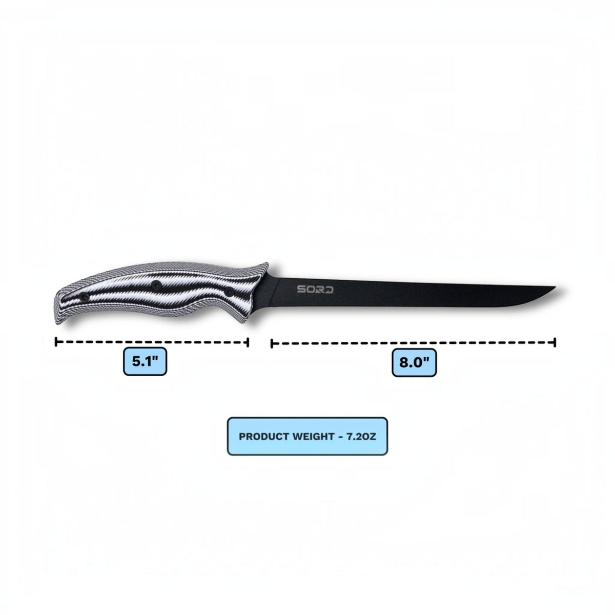 SORD Fishing Products 8in Fillet Knife - Super Flex